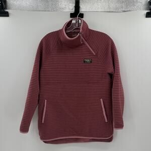 L.L. Bean Women's Airtight Knit Asymmetrical Quarter Zip Tunic - Dusty Rose - SP